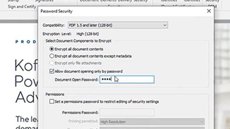 keep your pdf secure